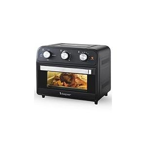 BEPER P101FRI024 Friteuse à air multifonction 24 L, Friteuse à air avec 4 fonctions : Friture, Grill, Four, Grillage, Minuterie de 60 min, 220 °C, Accessoires lavables au lave-vaisselle