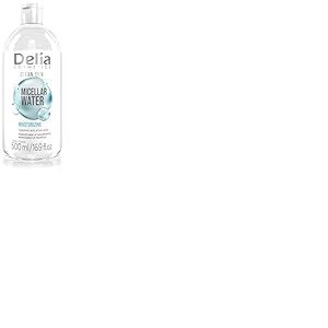 Delia Cosmetics - Clean Skin - Eau Micellaire Hydratante Visage - Démaquillage quotidien - Élimine efficacement le maquillage et les impuretés - Acide Hyaluronique, Acides aminés - 500ml