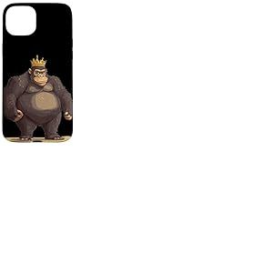 Règle Gorilla avec couronne pour pouvoir suprême Coque pour iPhone 15 Plus