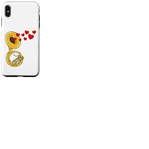 Soubassophone Saint-Valentin Cuivres Mariage Coque pour iPhone XS Max