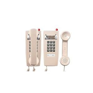 Téléphones muraux Classiques pour Ligne Fixe avec Sonnerie mécanique, téléphone Mural à Ligne Unique 2554 avec indicateur de Messagerie vocale, téléphone Mural rétro étanche, Vieux téléphone Mural