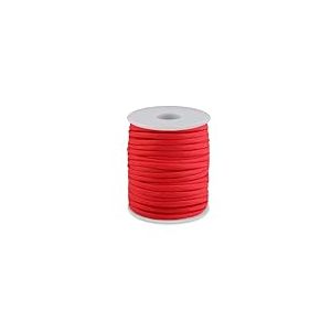 cyclingcolors 1x Cordon Cordelette Tressée 4 mm 25 m polypropylène Bracelet Pendentif Bijoux Collier Laisse Lacet Ceinture décoration Couture, Rouge
