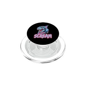 Dinosaure Scream T-Rex Style féroce PopSockets PopGrip pour MagSafe