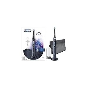 Oral-B iO Series 8s Brosse &agrave; Dents &Eacute;lectrique Rechargeable avec 1 Manche Intelligence Artificielle, Noir, 1 Brossette et 1 Pochette Magn&eacute;tique, 5 Modes Dont Blancheur et Soin des Gencives