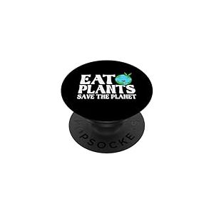 Mangez des Plantes Sauvez la plan&egrave;te PopSockets PopGrip Adh&eacute;sif