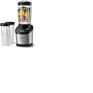 Philips Domestic Appliances 7000 Series Blender Haute Vitesse,1500 W,2 L,Technologie ProBlend Ultra,Programmes Quick Select,Recettes HomeID,Fonction Quick Clean,2 gourdes Tritan incluses HR3760/10