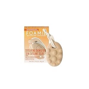 Foamie Savon Solide Exfoliant aux Noyaus d'Abricots/Beurre de Karité 100% Vegan/sans Plastique, 80 g
