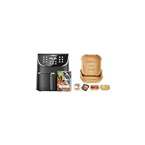 COSORI Friteuse sans Huile 5,5L with 100 de Papiers de Cuisson 20cm