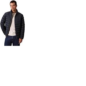 Calvin Klein Veste Matelass&eacute;e Homme Nylon Hooded Puffer avec Capuche, Bleu (Ink), XXL