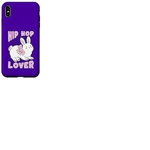 Lapin Hip-hop Amoureux Kawaii Mignon dr&ocirc;le Coque pour iPhone XS Max