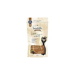 Sanabelle Snack Agneau et Sureau - Délicieux mini bâtonnets de viande pour chats adultes - 20 x 55 g