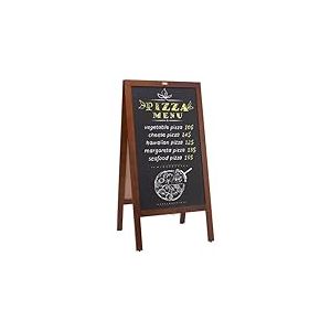 VEVOR Chevalet Stop Trottoir 102x51 cm Tableau Noir Magn&eacute;tique avec Support en Bois Pliable Panneau Publicitaire Ext&eacute;rieur avec 4 Craies 4 Marqueurs 1 Effaceur pour Promotion Menu Bar Caf&eacute; Restaurant