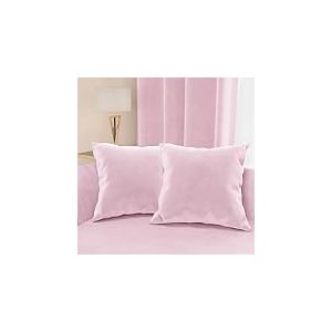 PETTI Artigiani Italiani - 2 Coussins Canap&eacute; en Velours avec Remplissage, Housses de Coussin pour Chambre, Coussins D&eacute;coratifs en Velours avec Housse &agrave; Sac, Rose 2 Pi&egrave;ces - 30x30 cm