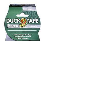 Duck Tape Original Ruban adhésif Argenté 50 mm x 25 m Le ruban adhésif de réparation original haute résistance et imperméable pour conduit et canalisation.