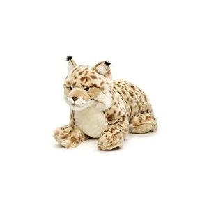 Uni-Toys - Lynx, couché - 46 cm (Longueur) - Félin en Peluche - Doudou