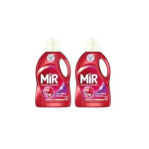 Mir Lessive Liquide Couleurs Main & Machine Formule Unique 3en1, 1.35L (Lot de 2)