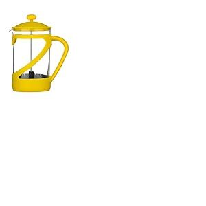 Premier Housewares 0602454 Cafetière Kenya pour 6 Tasses Plastique Jaune 850 ML + Insert en Verre Résistant à la Chaleur