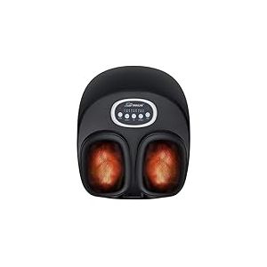 Snailax masseur de pieds électrique avec chaleur, masseur de pieds shiatsu électrique avec rouleaux de compression pétris, massage des pieds, chauffe-pieds, cadeaux pour femmes hommes