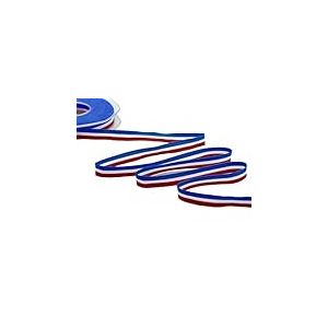 Furlanis Ruban Satin Tricolore Drapeau Français, Polyester, 25 Mètres, Blue, White, Red