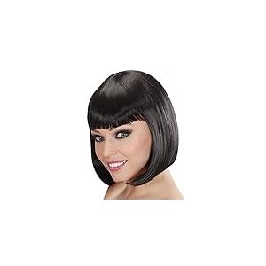 WIDMANN C9176 - Perruque casqu&eacute;e Jolie, Femme Adulte, am&eacute;ricaine, ann&eacute;es 1920, ann&eacute;es 1930, Hollywood, Spectacle, Carnaval, Couleur Noir