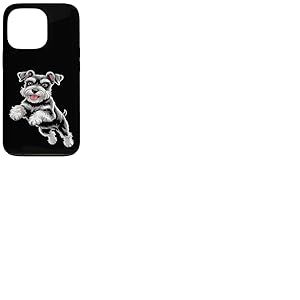 Chien Schnauzer Sauteur Coque pour iPhone 13 Pro