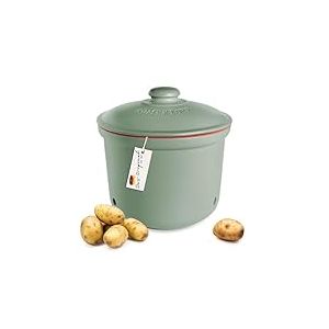 Römertopf Maxi Plus Pot fraîcheur en céramique 5,5 l – Argile respirante pour garder les légumes frais plus longtemps – Circulation de l'air idéale – Vert