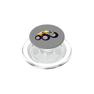 Monster Truck Bus Scolaire Jaune pour Enfant PopSockets PopGrip pour MagSafe
