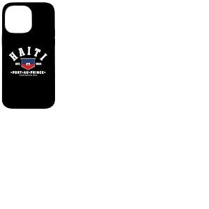 Cadeau ami ha&iuml;ti Drapeau ha&iuml;ti Port-au-Prince ha&iuml;ti Cadeau Coque pour iPhone 14 Pro Max