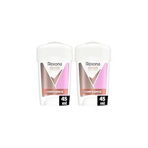 Rexona Déodorant Femme Stick Anti-Transpirant Maximum Protection Confidence, Antibactérien, Sans Alcool et sans Paraben, Efficacité 96h, 45ml (Lot de 2)