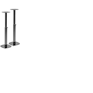 My Wall HS 23 L Piédestal pour Haut-Parleur Extensible, Support de Sol, réglable en Hauteur Noir 2 pièces.