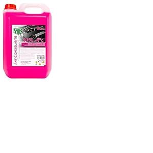 Motorkit MTK Antigel R&eacute;frig&eacute;rant Rose 5 L, &ndash;4&deg;C, Pr&ecirc;t &agrave; l&rsquo;Emploi, 10%, 100% &Eacute;thyl&egrave;ne Glycol Pur, Protection du Moteur Contre Le Gel et la Surchauffe