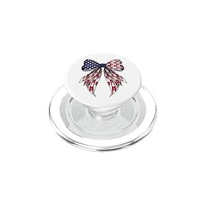 Violoncelle violoncelliste 4 juillet Coquette patriotique PopSockets PopGrip pour MagSafe