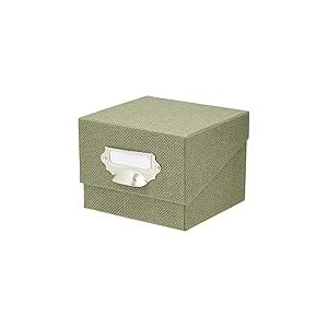 R&ouml;ssler Papier 1325452670 - S.O.H.O. Bo&icirc;te de rangement pour photos, avec &eacute;tiquette inscriptible, Special Line, Sage, 1 pi&egrave;ce