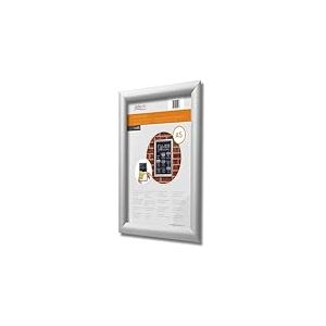 Deflecto Snap Frame, cadre &agrave; clipser pour DIN A5, dimensions 17,8 x 24 x 1,2 cm, cadre d'affichage pour posters, cartes et publicit&eacute;, en format vertical ou horizontal