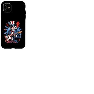 Uncle Sam Guitare électrique 4 juillet Rock USA Coque pour iPhone 11