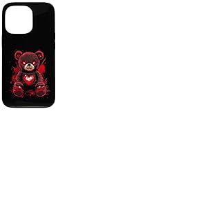 Ours en Peluche Gothique Femme Gothiques Ours en Peluche Coque pour iPhone 13 Pro