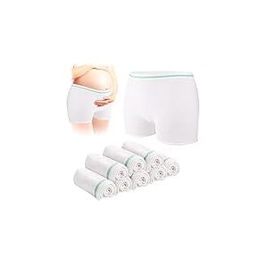 Carer Culottes de maternit&eacute;, Pack de 8 Culottes Jetables sans Coutures Taille Haute et &Eacute;lastiques, Id&eacute;ales pour Grossesse, Post-Partum, C&eacute;sarienne et Incontinence