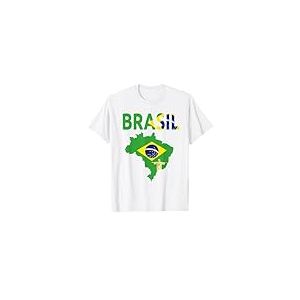Drapeau brésilien - Idée pour homme et carte du pays du Brésil T-Shirt