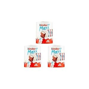Kinder Maxi Barres Chocolat&eacute;es 210 g 10 Pi&egrave;ces (Lot de 3)