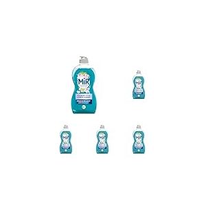 Mir Vaisselle - Fleur de Lotus & Criste Marine - Perles de Brillance - Super D&eacute;graissant - Marque Pr&eacute;f&eacute;r&eacute;e des Fran&ccedil;ais - Bouteille avec au moins 84% de Mati&egrave;res Recycl&eacute;es - 450 ml (Lot de 5)
