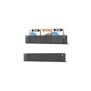 TUKA-i-AKUT Lot de 2 &Eacute;tag&egrave;res Murales de 80cm, Acrylique Extra R&eacute;sistant, Support Mural pour Magazines Journaux Brochures Livres, Porte-Revues Porte-Prospectus Murales Noir TKD8256-80cm-2x