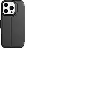 tech21 EvoLite – Étui Portefeuille pour iPhone 16 Pro – 3 emplacements pour Cartes – Coque de Protection Contre Les Chocs – Noir