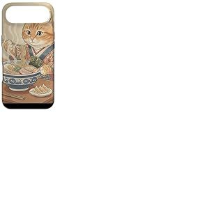Chat Vintage en Kimono Mangeant des Ramen Japonais Japonais Japonais Coque pour iPhone Air