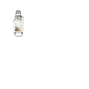ENTRE TEMPS, SH1482, Chariot de Course en métal et PVC, Robuste et imperméable, Dimensions 36 x 31,6 x 95 cm, Design aléatoire, idéal pour Vos Courses Quotidiennes, Coloris variés