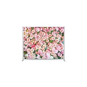 Zink Toile de Fond Photo Roses - Toile de Fond Infroissable 1,4 m x 1,8 m pour Studio Photo, Motif Roses, pour Anniversaires, Mariages, enterrements de Vie de Jeune Fille, Saint-Valentin, etc.
