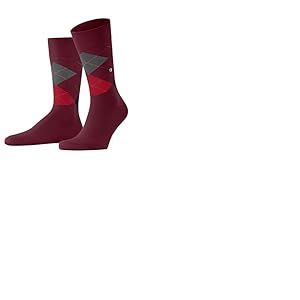 Burlington King M So coton fantaisie 1 paire, Chaussettes Homme, Rouge Wine 8010, 40-46