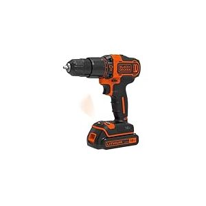 BLACK+DECKER Marteau perforateur sans fil 18V, 2 batteries 1.5Ah, chargeur 400mA, Kitbox, BDCHD18KB-QW