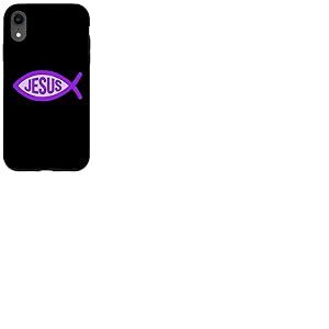 Chr&eacute;tien J&eacute;sus Christ Poisson Symbole Ichthys Coque pour iPhone XR