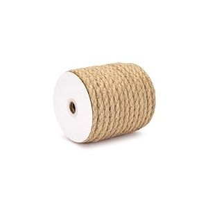 Corde de Jute Naturelle Torsadée - 12 mm x 10 mètres | Ficelle Robuste pour Bricolage, Jardinage, Décoration et Artisanat, Brun