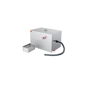 VEVOR Intercepteur à Graisse Commercial, Séparateur de Graisse 18 kg, Bac à Graisse Entrée Latérale, sous l'Évier en Inox, Séparateur Huile-Eau d'Eaux Usées de 10 GPM, pour Cuisine Cantine Restaurant